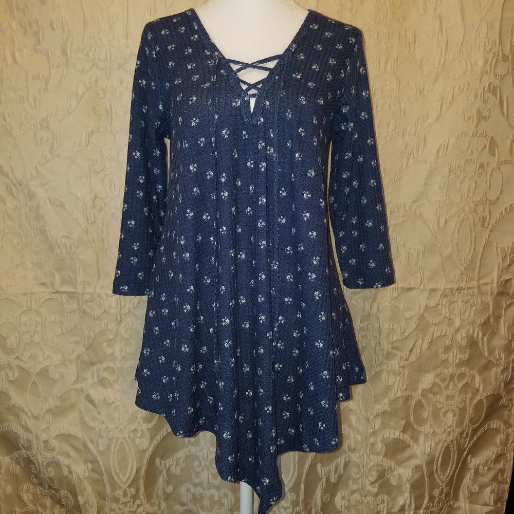 Waffle-knit Tunic, (M)